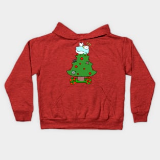 Christmas Tree Cats Kids Hoodie